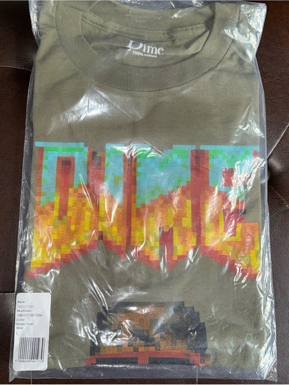 Dime guy mtl Montreal skateboard 8-bit video game Logo T Shirt Olive 🫒 military